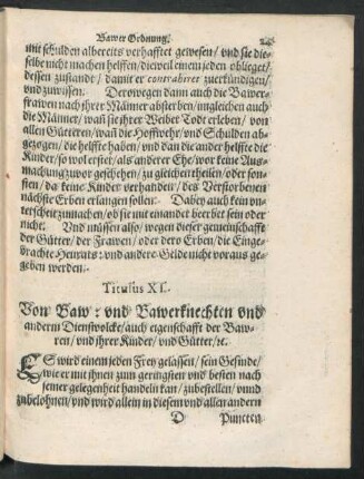 Titulus XI. - XV.