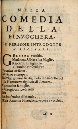 La Pinzochera : Comedia