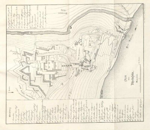 Plan von Rheinfels.