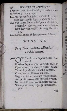 Scena VII. Praefectus Urbis. Consiliarius Iord. Nuncius