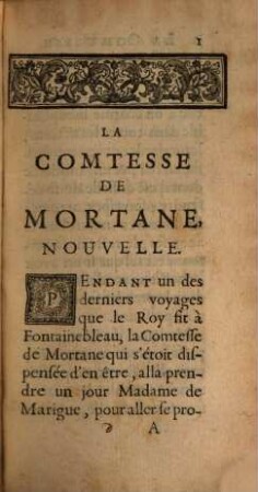 La Comtesse De Mortane, 1