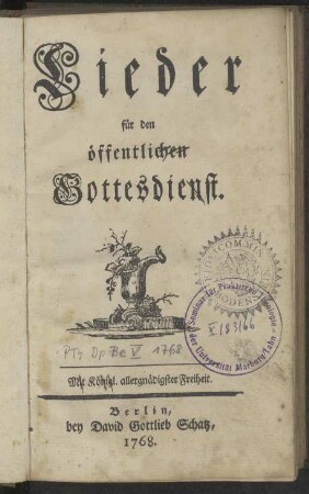 Lieder für den öffentlichen Gottesdienst