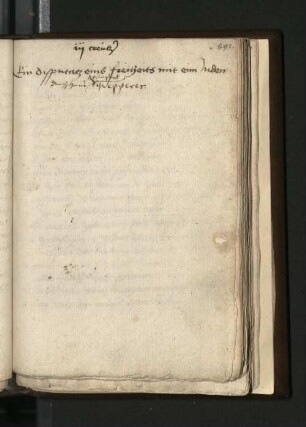 Ein Disputatz eins freiheits mit eim Juden
