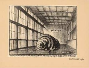 BBC (Brown, Boveri & Cie), Pforzheim Bahnstrom-Unterwerk: Maschinenraum