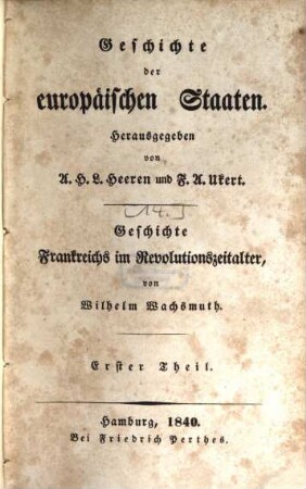 Geschichte Frankreichs im Revolutionszeitalter, 1