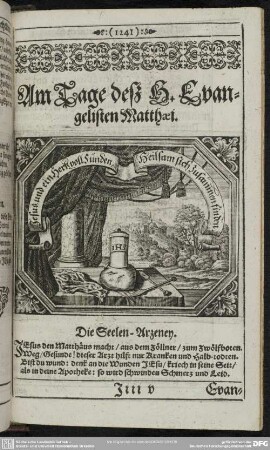 Am Tage des H. Evangelisten Matthaei