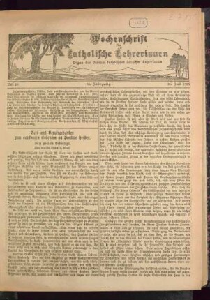 Zeit und Berufsgedanken zum dankbaren Gedenken an Pauline Herber : zum zweiten Todestage