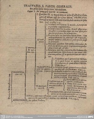 TRACTATUS I. PARTIS GENERALIS. De principiis corporum naturalium.