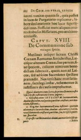 Caput. XVIII. De Communione sub utraque specie.