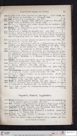 Ungarisch, Finnisch, Lappländisch (Nr. 2912 - 2935)