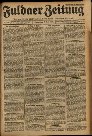 Ausgabe vom Donnerstag, den 03. Juni 1926.