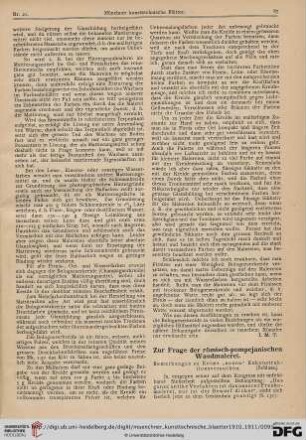 7: Zur Frage der römisch-pompejanischen Wandmalerei, [2] : Bemerkungen zu Keims "neuen" Rekonstruktionsversuchen