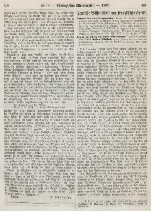 468-472 Deutsche Wissenschaft und französische Kritik