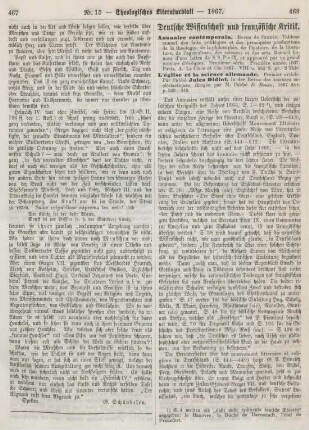 468-472 Deutsche Wissenschaft und französische Kritik
