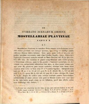 Natalicia Aug. Regis Friderici Guilelmi IIII. d. XV. M. Oct. ... publ. concelebranda ex officio indicit Frid. Ritschl : Praemissa est Commentatio de ?? scenarum ordine Mostellariae Plautinae