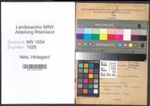 Entnazifizierung Hildegard Neis , geb. 01.11.1917 ()