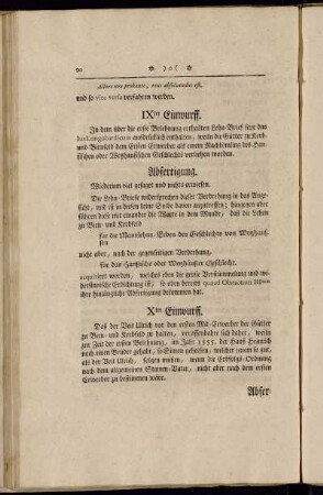 IXter Einwurff. - XIter Einwurff.