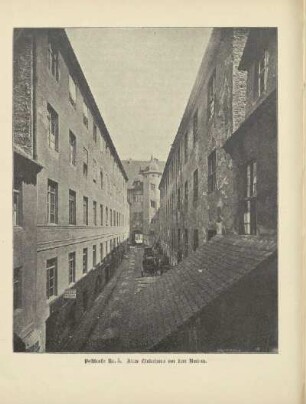 Poststraße Nr. 5. Altes Hinterhaus vor dem Umbau
