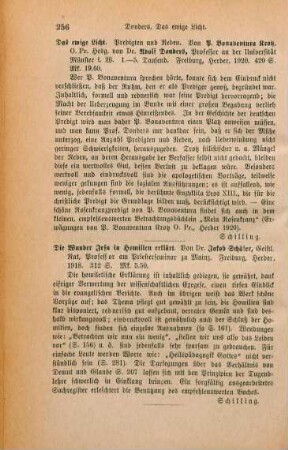 256 [Rezension] Krotz, Bonaventura, Das ewige Licht