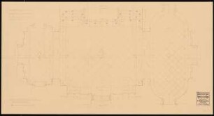 Schloss Posen, Posen Umbau: Grundriss vom oberen Podest der »Führertreppe« 1.OG 1:20