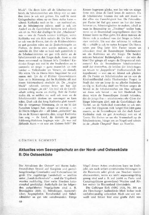 Aktuelles vom Seevogelschutz an der Nord- und Ostseeküste II: Die Ostseeküste
