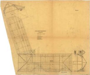 Billing, Hermann; Rastatt, Kapellenstr. 20; Mädchenschule, Umbau - Werksatz (Grundriss, Schnitte)