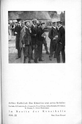 Arthur Siebelist: Der Künstler und seine Schüler. Im Besitz der Kunsthalle. Abb. 23