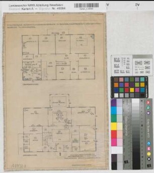 Arnsberg, Regierung, Dienstvilla, Erdgeschoss, Obergeschoss, Grundriss