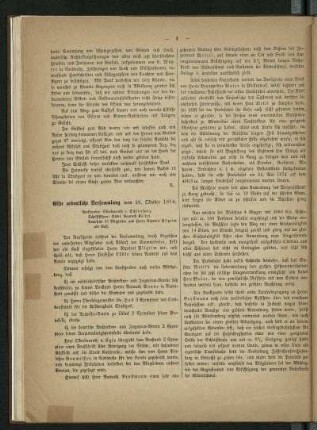 Elfte ordentliche Versammlung vom 10. Oktober 1874