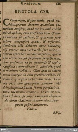 Epistola CXII.