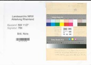 Entnazifizierung Nora Brill , geb. 00.00.0000 ()