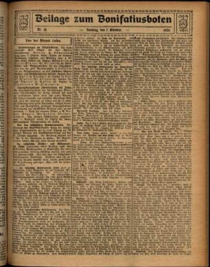 Zweite Ausgabe vom Sonntag, den 07. Oktober 1928.