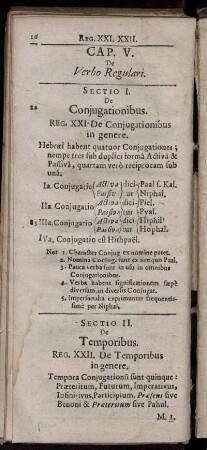 Cap. V. De Verbo Regulari