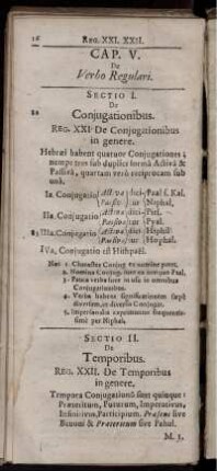 Cap. V. De Verbo Regulari