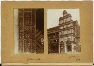 Portal, Gadebusch. Schloss, Gadebusch: Detail Portal, Ansicht Schloss (aus: Skizzen- und Fotoalbum 9)