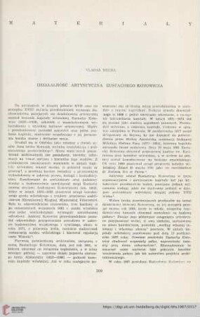 49: Działalność artystyczna Eustachego Kotowicza