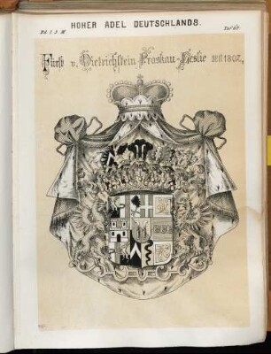 Taf. 67. Fürst v. Dietrichstein Proskau-Leslie seit 1802