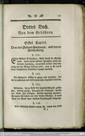 Drittes Buch. Von dem Gebähren