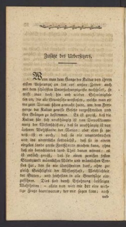 Zusätze des Uebersetzers