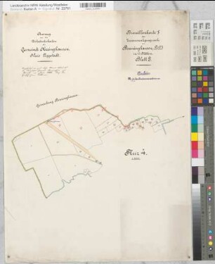 Benninghausen (Lippstadt), Zusammenlegung Benninghausen, Bl.8 Brouillonkarte 1 Herringhausen Flur 4