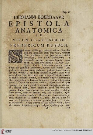 Espistola anatomica