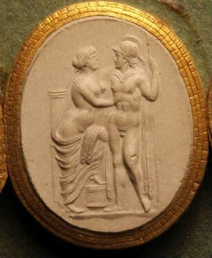 Venus liebkost Mars (Daktyliothek, Erstes Mythologisches Tausend)