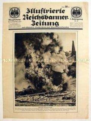 Wochenblatt "Illustrierte Reichsbanner-Zeitung" u.a. zur internationalen Friedensbewegung und über Gewerkschaftshäuser in Deutschland