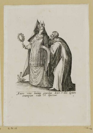 Mann und Frau mit Spiegel, Blatt 11 der Folge "Mascarades"