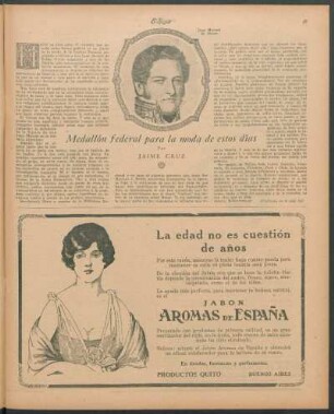 Medallón federal para la moda de estos días