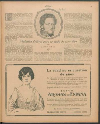Medallón federal para la moda de estos días