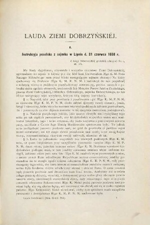 Lauda conventuum particularium terrae Dobrinensis