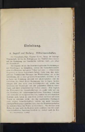 A. Begriff und Umfang. Hilfswissenschaften.