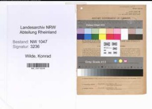 Entnazifizierung Konrad Wilde , geb. 03.02.1902 (Arbeiter)