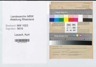 Entnazifizierung Kurt Lausch , geb. 01.03.1902 (Angest.)